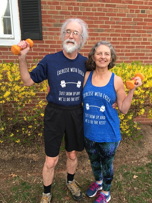 Tom and Kathy — Exercise with Erica community members