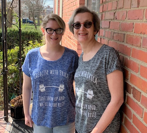 Valaria and Susan — Exercise with Erica community members