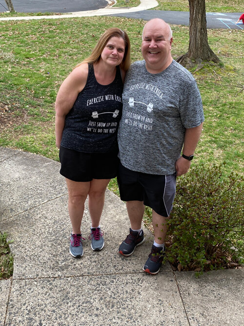 Traci and Kevin — Exercise with Erica community members