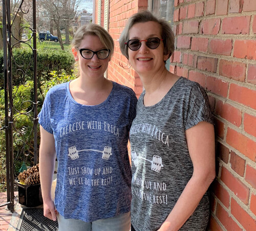 Exercise with Erica community members